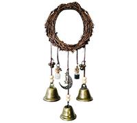BTOSEP Clochettes de sorcière, clochette faite à la main, des troncs de porte suspendus, cloches de sorcière, carillons pour porte de maison, os de turc, décorations de