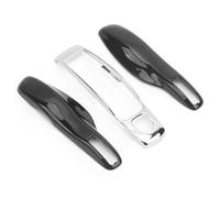 BTOSEP Coque de protection légère et durable pour e voiture 92A à partir de 2011, coque de clé télécommande en ABS (noir cuit + coque centrale argentée)