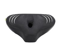 BTOSEP Coussin de selle épais et respirant pour peloton - Large absorption des chocs - Expérience de conduite confortable - 1 unité (noir gris)