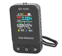 BTOSEP Détecteur de qualité de l'air multifonction CO2 TVOC HCHO pour usage domestique avec affichage de la température et de l'humidité Noir