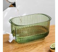 BTOSEP Distributeur de Boissons de Grande capacité, Bouilloire Froide épaisse de qualité Alimentaire, Anti-fuite, avec Robinet pour la Maison (Vert)