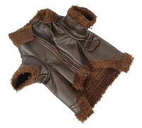 BTOSEP Dog Plus Veste en cuir velours, chaud, tendance, imperméable, pour chiens et chats de toutes tailles, peluche douce, 1 unité (M)