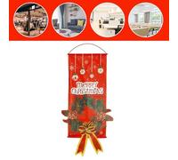 BTOSEP Drapeau de Noël Décoratif, Vertical, à Suspendre au Mur, pour Jardin, Bureau, école, Magasin (Guirlande)