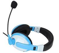 BTOSEP Electronics Casque de jeu confortable et léger 3,5 mm pour PC, téléphones portables, ABS + PU, 1 unité (gris bleu)