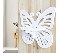 BTOSEP Étagère de rangement, design papillon durable pour décoration d'intérieur, organiseur peu encombrant pour montage mural, 33 x 11,9 x 26,9 cm