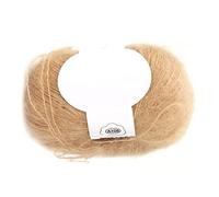 BTOSEP Fil de laine angora en mohair doux pour tisser des écharpes, foulards et pulls en différentes couleurs (18 kaki)