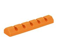 BTOSEP Gestionnaire de ligne de données en silicone durable pour la maison et le bureau, multicolore, 1 gestionnaire de fils de bureau (orange)