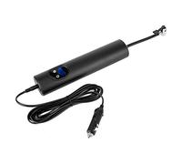 BTOSEP Gonfleur de pneu manuel, léger et portable, avec manomètre numérique, pour voiture, moto et vélo, argenté, alimenté par USB (noir)