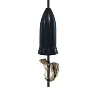 BTOSEP Guard Déflecteur d'écureuil durable à 360° pour accrocher des mangeoires à oiseaux 18 x 18 x 40,5 cm Noir