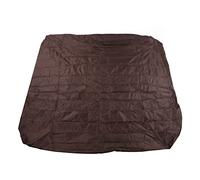 BTOSEP Housse de protection anti-poussière pour baignoire extérieure, imperméable, en taffetas avec revêtement argenté, indéchirable, pour sources chaudes et , 210 x 210 x 30 cm (café)