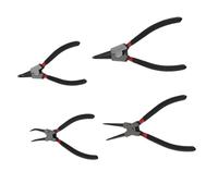 BTOSEP Jeu de 4 Pinces à Circlips, Acier au Carbone Robuste | Comprend des types internes et externes, enduit de PVC pour une meilleure adhérence, idéal pour les réparations