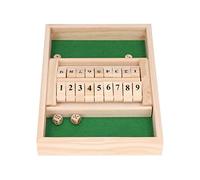 BTOSEP Jeu de Numéros de Planche en Bois, Jeu de Dés éducatifs | Pin de haute qualité, jeu à 2 joueurs, développement de stratégie, plaisir portable
