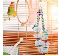 BTOSEP Jouets colorés pour oiseaux pour perroquets avec caractéristiques de mastication et de broyage pour prévenir la dépression et soutenir un comportement naturel
