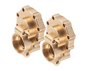 BTOSEP Kit de couverture de portail en laiton pour 82056-4 -4 RC Crawler, matériau durable pour une meilleure stabilité, 1 paire jaune