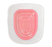 BTOSEP Kit de Formation de Toilette pour Chat, Entraîneur de Toilette Universel Réutilisable et pour Le Nettoyage des Animaux de Compagnie (Plateau Blanc, 1 Support Intérieur Rose)