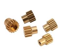 BTOSEP Kit de pignons en alliage d'aluminium 32P pour modèles de voitures radiocommandées, kit de transmission de moteur de haute qualité pour arbre de 3,175 mm, 5 pièces en or pour les amateurs de RC