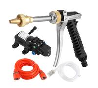 BTOSEP Kit de pompe à eau portable pour nettoyeur haute pression 130 PSI pour un nettoyage efficace de la voiture et un usage domestique, courant 12 V, durable et durable