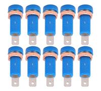 BTOSEP Lot de 10 connecteurs bananes femelles durables pour instruments électroniques, excellente performance et installation facile (bleu)