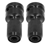 BTOSEP Lot de 2 adaptateurs de douille, adaptateur durable de 1/2 pouce carré vers 1/4 de pouce hexagonal pour changement rapide, 2 unités pour outils et perceuses