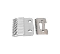BTOSEP Lot de 2 lames de tondeuse électrique de rechange en acier inoxydable pour une coupe lisse des cheveux secs et humides pour prévenir les blessures du cuir chevelu, lot de 2 ailettes de tondeuse