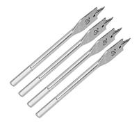 BTOSEP Lot de 4 forets à bois plats en acier au carbone de 20 mm - Durable - Pour le travail du bois