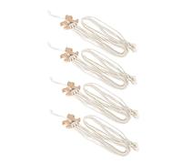 BTOSEP Lot de 4 pinces à cheveux en corde de chanvre en bois pour chambre de fille