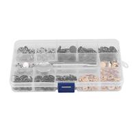 BTOSEP Lot de 40 boutons pression de couleurs mélangées avec outil de réglage pour vêtements (633#12 mm)