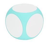 BTOSEP Lot de dés vides effaçables aux couleurs vives pour les cours de mathématiques et d'orthographe, 10 cm, parfaits pour une utilisation en t à la maison (vert)