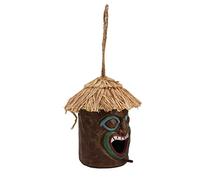 BTOSEP Mangeoire à oiseaux suspendue pour jardin, décoration unique et délicate, idéale pour l'extérieur, résine imperméable de haute qualité, 20 cm de hauteur