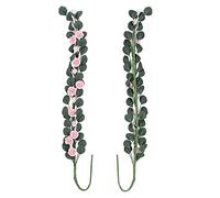 BTOSEP Mini Maison de Poupée Décorative avec Ficelle de Roses Suspendue | Résine de haute qualité, idéale pour l\'échelle 1:12, ajoute un décor de rêve, facile à utiliser