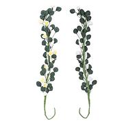 BTOSEP Mini Maison de Poupée Décorative avec Ficelle de Roses Suspendue | Résine de haute qualité, idéale pour l\'échelle 1:12, ajoute un décor de rêve, facile à utiliser