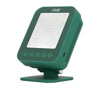 BTOSEP Moniteur de qualité de l'air 6 en 1, puissant détecteur de CO2 pour surveillance en temps réel dans l'agriculture, matériau ABS, alimenté par USB (vert)