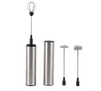 BTOSEP Mousseur à Lait Portatif avec 3 Accessoires pour une Utilisation | Mousse rapide pour les boissons au café, ABS durable, conception légère, chargement USB, pas de soucis de batterie