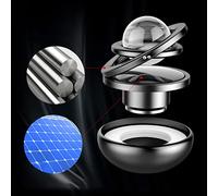 BTOSEP Pendentif de Parfum de Voiture, Design, Parfum Longue Durée, Diffuseur D'aromathérapie Rotatif à énergie Solaire pour Cadeaux (Système Galactique)