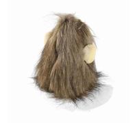 BTOSEP Perruque crinière de lion pour chats et petits chiens - Accessoire de costume en fourrure pour fêtes amusantes et vacances - Matériau polyester doux (capuche de lion de chat, grande taille)