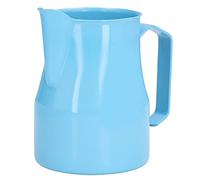 BTOSEP Pichet à Mousse de Lait 550 Ml avec Motif Tête de Mort (Bleue) | Matériau de qualité alimentaire, Facile à nettoyer, Idéal pour les boissons chaudes ou froides, Motif fleur à tirer,