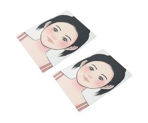 BTOSEP Planche d'apprentissage réutilisable pour le maquillage, designs étonnants pour modèles d'enfants, modèle de maquillage en plastique