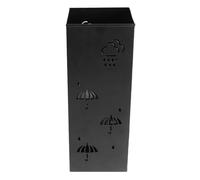 BTOSEP Porte-Parapluie en Métal, Construction élégante et Durable. (Noire) | Gain de place, conception creuse, antirouille, adapté à l\'entrée