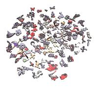 BTOSEP Puzzle durable en forme de chapeau de sorcière d'Halloween pour améliorer les compétences de résolution de problèmes, bois composite de 4 mm d'épaisseur, parfait pour la maison ou la salle de