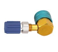 BTOSEP Raccord rapide R1234YF vers R134A à angle droit durable pour systèmes de climatisation automatique - Aluminium