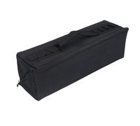 BTOSEP Sac de rangement extensible à double compartiment pour camping et barbecue - Fibre de polyester noire