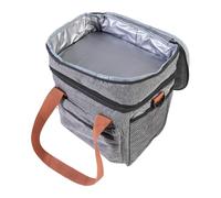 BTOSEP Sac Isotherme Portable de Grande capacité, 3 Couches en Tissu Isolant, Sac Isotherme étanche, à Déjeuner isolé Gris