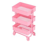 BTOSEP Support de Chariot pour Maison de Poupée à 3 Niveaux, Mobile avec | Construction en métal de qualité supérieure, améliore le temps de jeu, échelle 1:12
