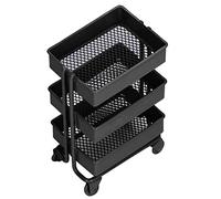 BTOSEP Support de Chariot pour Maison de Poupée à 3 Niveaux, Mobile avec | Construction en métal de qualité supérieure, améliore le temps de jeu, échelle 1:12
