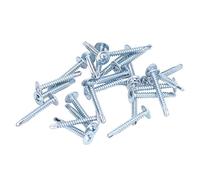 BTOSEP Vis Autoperceuses Cruciformes 4,2x32 Mm, Acier au Carbone | Paquet de 50 pièces, Surface galvanisée, Entraînement transversal pratique, Longue durée de vie