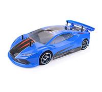 BTOSEP ZD Racing 1/10 4WD RC Car Frame Kit avec châssis en alliage d'aluminium pour jouets pour enfants avec performance Super Grip (bleu ciel)