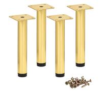 Btowin VCF Lot de 4 pieds de meubles en métal réglables de 10 cm, pour armoire, table, canapé, chaise, bureau, placard de cuisine, BN:1207232-02-10/a57