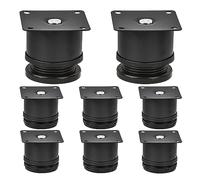 Btowin VCF Lot de 8 pieds de meubles ronds et réglables en acier inoxydable de 5 cm pour table, armoire, cuisine, meuble TV