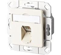 BTR E-DAT C6A UPk - Prise pour montage de gaine de câble - CAT 6a - RJ-45 - blanc perle, RAL 1013 G
