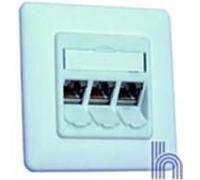 BTR E-DAT modul 3x8(8) UP, reinweiß (RAL 9010)